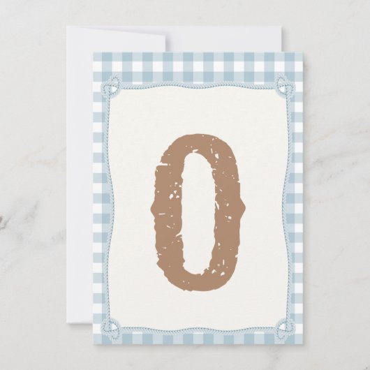 プレイドブルー第1ロードハイチェア国旗O 招待状 (正面)