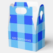 プレイドプリントインブルーカスタム フェイバーボックス (オープン)
