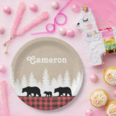 プレイドベアーズ誕生日パーティー ペーパープレート (パーティー)