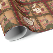 プレイドホリデークリスマス ラッピングペーパー (ロールコーナー)