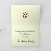 プレイドホリークリスマスシェイプホリデーカード シーズンカード (内部)