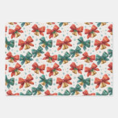 プレイドボーズベルレトロクリスマス ラッピングペーパーシート (正面2)
