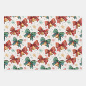 プレイドボーズベルレトロクリスマス ラッピングペーパーシート (正面)