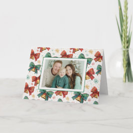 プレイドボーズベルレトロ写真クリスマスカード シーズンカード