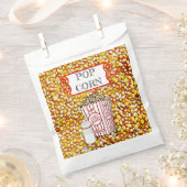 プレイドポップコーンカーナルズレトロ紙バッグ フェイバーバッグ (クリップ留めされた状態)