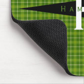 プレイドマウスパッド- HAMbyWG – 緑 マウスパッド (コーナー)