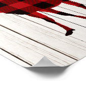 プレイドムースアートクリスマスデコールランバージャックパーティー ポスター (角)