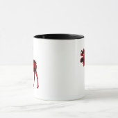 プレイドムースコーヒーマグ赤バッファロープレイドカップ マグカップ (中央)