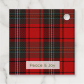 プレイドメリークリスマスギフトメッセージカード フェイバータグ (裏面)