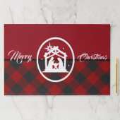 プレイドメリークリスマス紙ランチョンマット ペーパーパッド (インサイチュ)