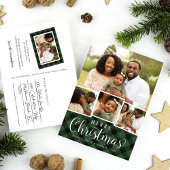 プレイドメリーホリディフォトコラージポストカード シーズンポストカード