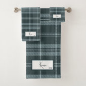 プレイドモダンストーム灰色バスタオルセット バスタオルセット (インサイチュ)