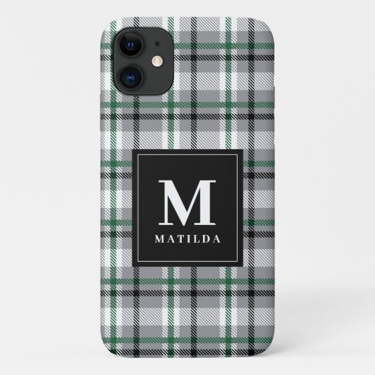 プレイドモノグラムタータンチェック Case-Mate iPhoneケース (裏面)
