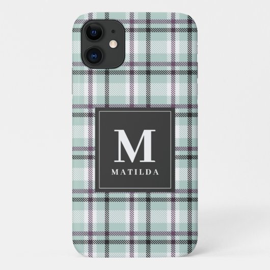 プレイドモノグラムタータンチェック Case-Mate iPhoneケース (裏面)