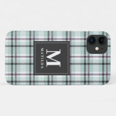 プレイドモノグラムタータンチェック Case-Mate iPhoneケース (裏面(横))