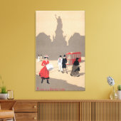 プレイドラレピュブリックアールデコシーン キャンバスプリント (インサイチュ (リビング))