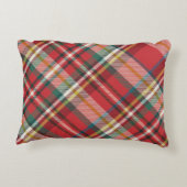 プレイドレッドチェックファームハエレガントウス アクセントクッション (裏面)