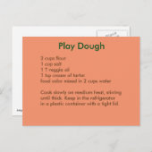 プレイドーレシピポストカードin秋の色 ポストカード (正面/裏面)