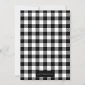 プレイド付き喜ばしい写真のクリスマスカード 招待状 (裏面)