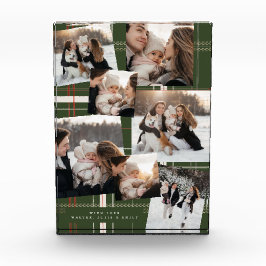 プレイド伝統的コージーグリーンクリスマスギフト8 フォトブロック