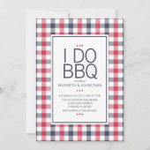 プレイド名門私立校風のBBQ婚約パーティ招待状 招待状 (正面)