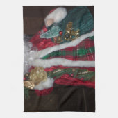 プレイド王室のホホホホサンタメリークリスマス キッチンタオル (縦)