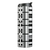 プレイド白黒とグレー タンブラー (回転左)