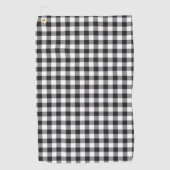 プレイド白黒バッファローチェックタータンチェック ゴルフタオル (正面)