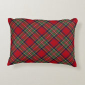 プレイド素朴クランエレガントスチュワートタータンチェック アクセントクッション (裏面)