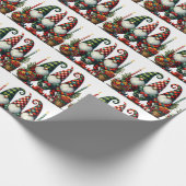 プレイド素朴クリスマス格言 ラッピングペーパー (角)