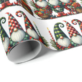プレイド素朴クリスマス格言 ラッピングペーパー (ロールコーナー)