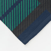 プレイド素朴グリーンチェックブラックウォッチタータンチェック フリースブランケット (角)