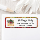 プレイド素朴スクリプトホリデーズファミリー差出人住所 ラベル (インサイチュ)