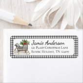 プレイド素朴スレイクリスマス差出人住所 ラベル (インサイチュ)