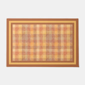 プレイド素朴トーン自然デザイン ドアマット (正面)