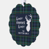 プレイド素朴ホリデーズロバートソンファミリータータンチェック オーナメントカード (左)
