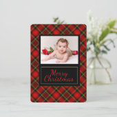 プレイド素朴メリークリスマスフォトカード シーズンカード (スタンド正面)