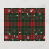 プレイド素朴レッドトラッククリスマスパーティの招待状 (裏面)