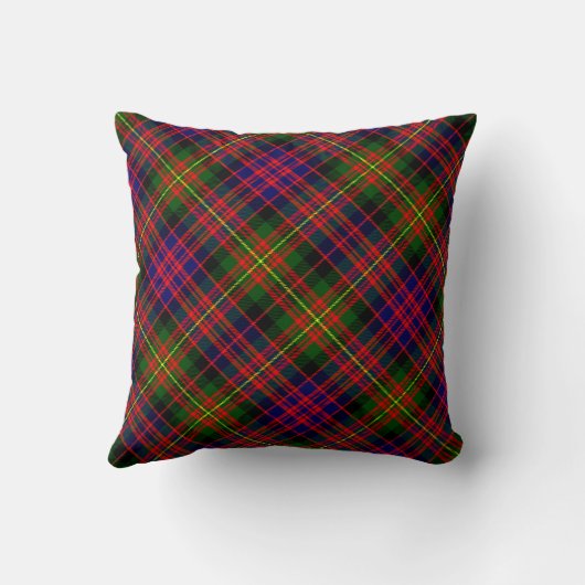 プレイド装飾用クッションカーネギーモダンタータンチェック枕 クッション (裏面)