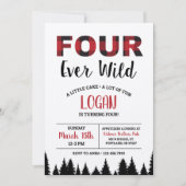 プレイド4番目の誕生日招待状4エバーワイルド4 招待状 (正面)