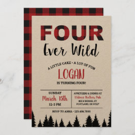プレイド4番目の誕生日招待状4エバーワイルド4 招待状