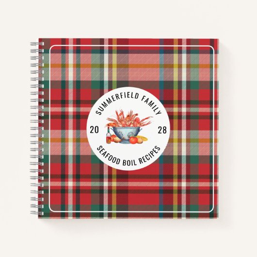 プレイド シーフード クックアウト ファミリー カニ鍋 レシピ ノートブック (正面)