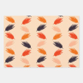 プレイド、タンポポと羽のギフトラップセット ラッピングペーパーシート (正面3)