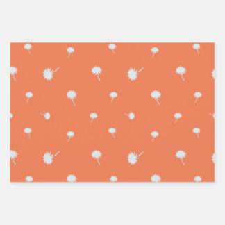 プレイド、タンポポと羽のギフトラップセット ラッピングペーパーシート