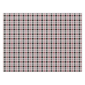 プレイド，ピンク，黒，白 テーブルクロス (正面(横))