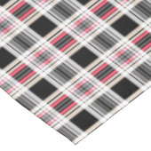 プレイド，ピンク，黒，白 テーブルクロス (アングル)