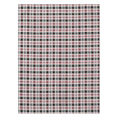 プレイド，ピンク，黒，白 テーブルクロス (正面)