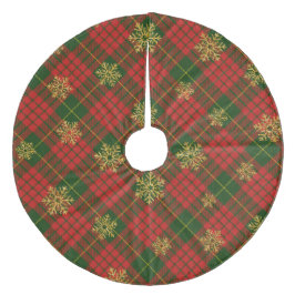 プレイド フリース ツリースカート