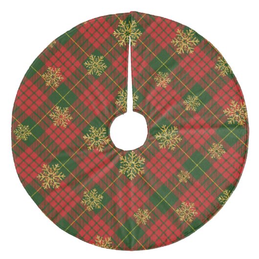 プレイド フリース ツリースカート (正面)