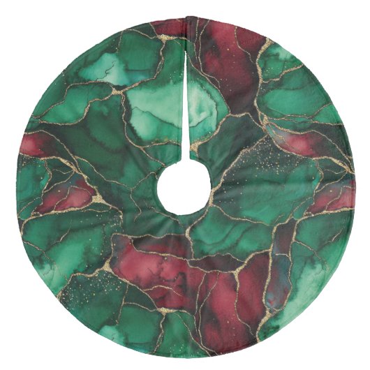 プレイド フリース ツリースカート (正面)